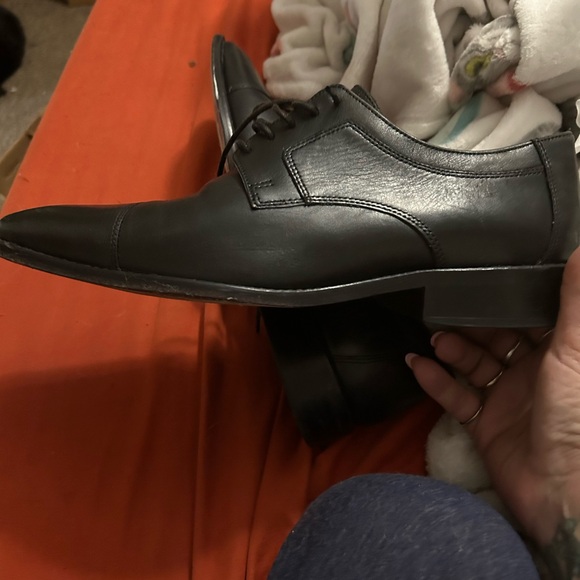 Men’s dress shoes Johnston & Murphy Leather Lace Up Shoes Black Made In India